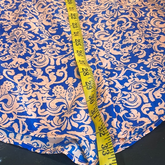 Francesca’s Blue, Peach,Romper, short set onsie,halter, button up, size small - Picture 7 of 16